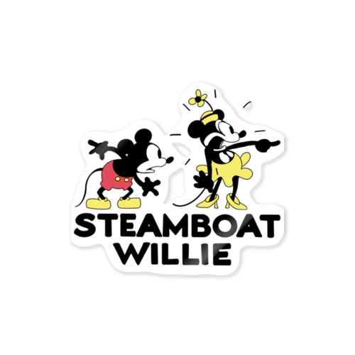 蒸気船ウィリー ミッキーマウス Sticker