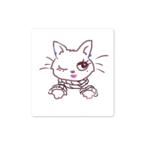 縄猫/rope kitten (能登半島地震応援アイテム) Sticker