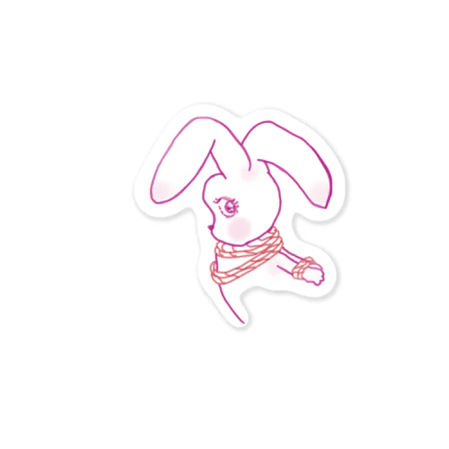 縄兎ちゃん/rope bunny （能登半島地震応援アイテム） ステッカー