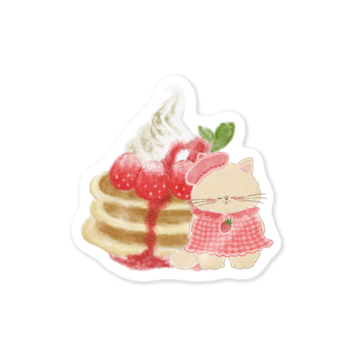 プーミーちゃんといちごのパンケーキ Sticker