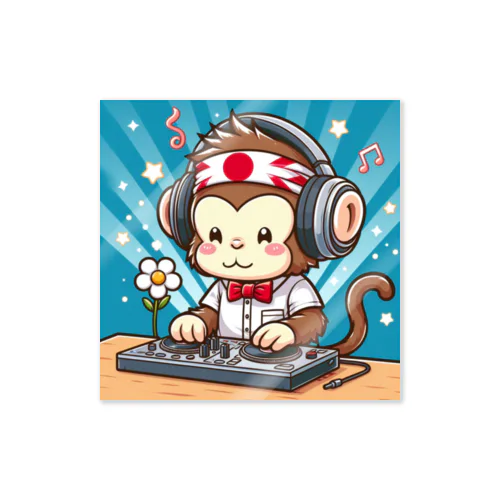 日本猿のDJ ステッカー