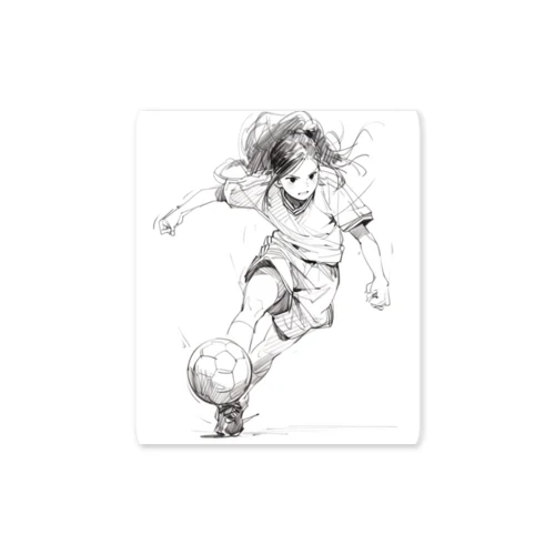 サッカー女子 Sticker