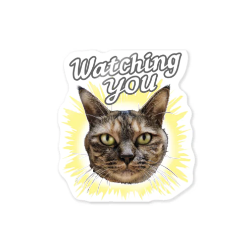 目ヂカラ猫 Sticker