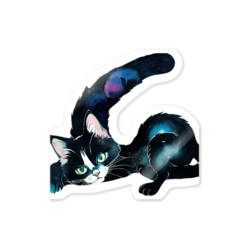 黒猫と魔法の尻尾 Sticker