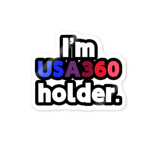 I'm USA360 holder. ステッカー