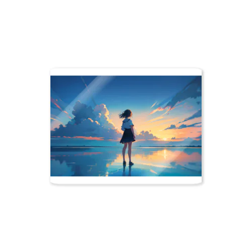 Crystal Journey　〜美麗で神聖、どこか厳かな結晶の旅〜　No.2「氷面鏡」 Sticker