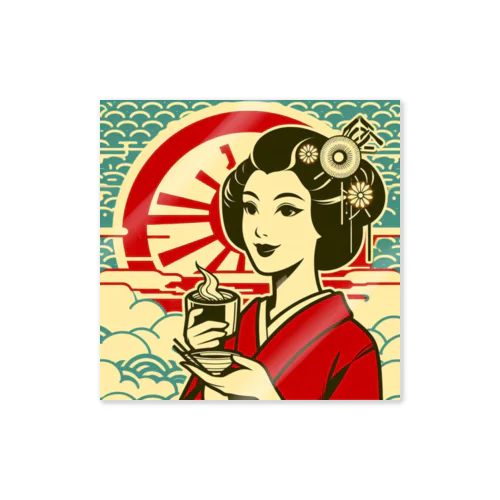 レトロガールグッズ Sticker