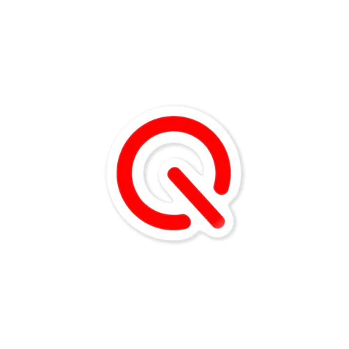 Q(RED) Sticker