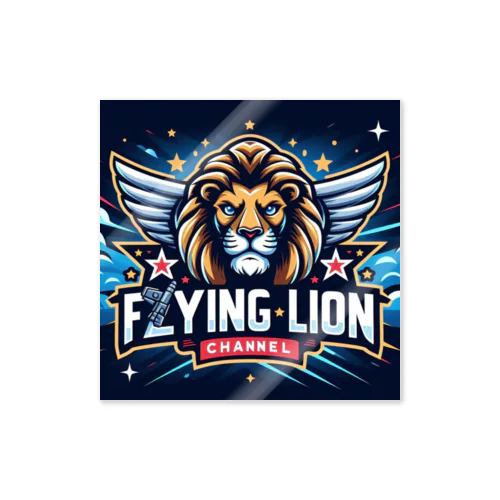 FLYING LION 02 Sticker