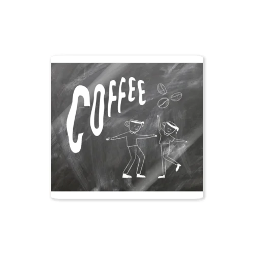 Coffee dancing Sticker