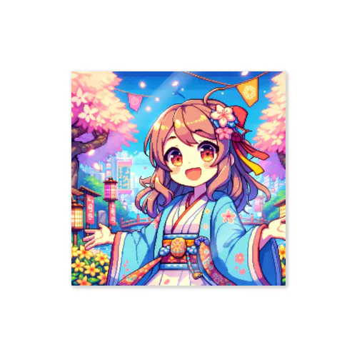 Colorful girl / type1 Sticker