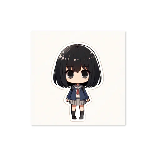 無表情のガール Sticker