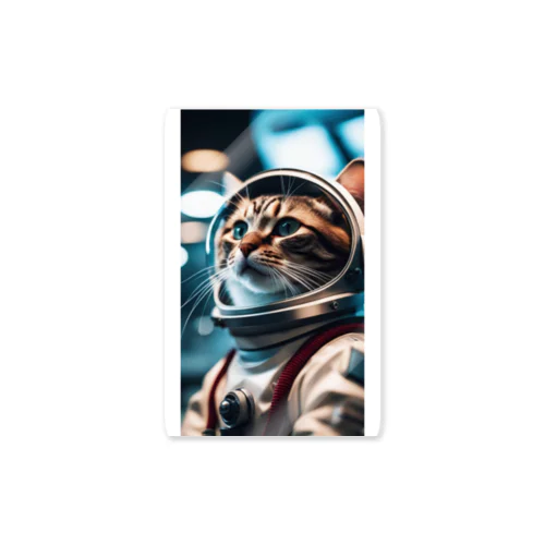 旅立つ宇宙猫 ステッカー
