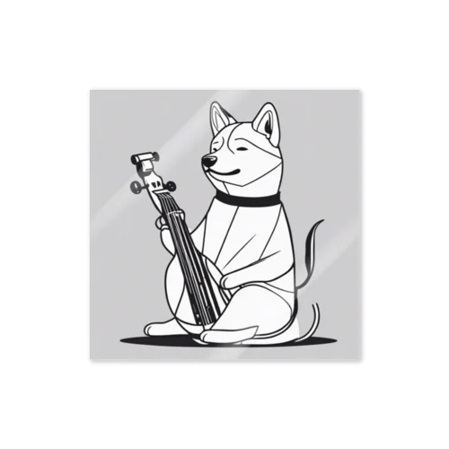 ウチんとこの柴、琴はじめてん Sticker