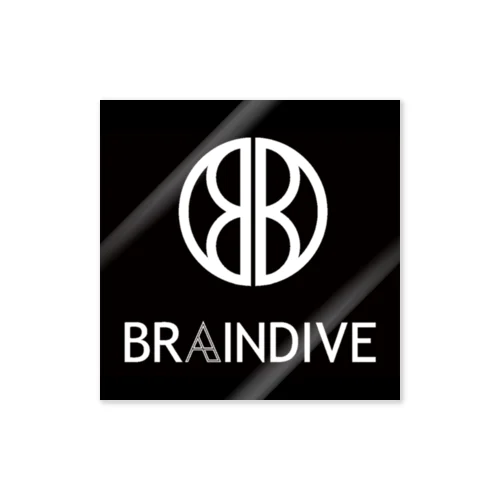 【BRAINDIVE】 ステッカー 黒ver Sticker