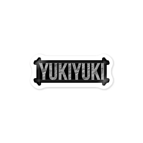 YUKIYUKI ロゴステッカー ブラック Sticker