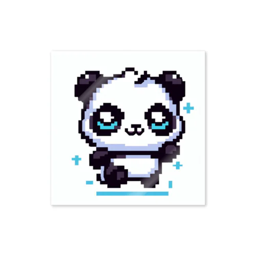 ドット絵かわいいパンダくん Sticker