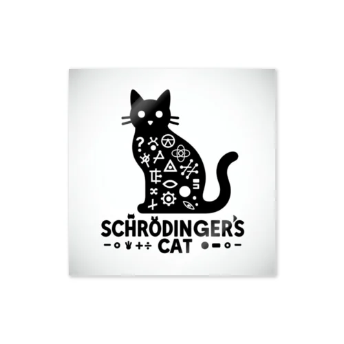 シュレーディンガーの猫 Sticker