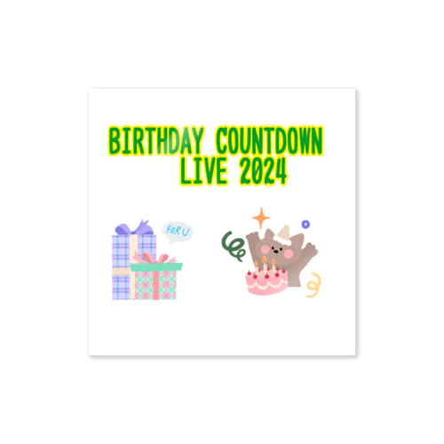 BIRTHDAY COUNTDOWN LIVE 2024 Sticker