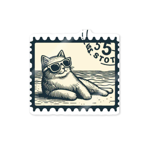 キメる猫 Sticker