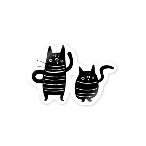 くろねこず Sticker