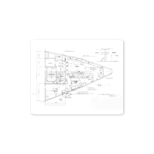 BARの見取り図 ステッカー