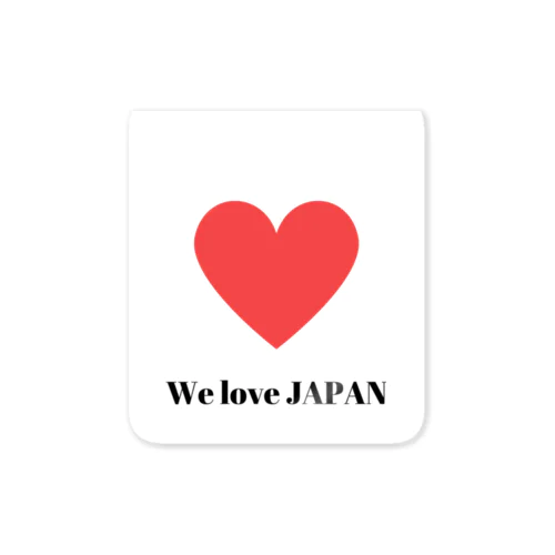 We love Japan 스티커