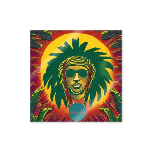 Sun and ReggaeMusic Sticker