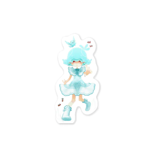 水の中の水槽ちゃん　背景なし Sticker