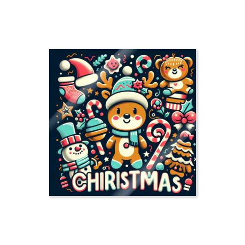 ほのぼのとしたクリスマス Sticker