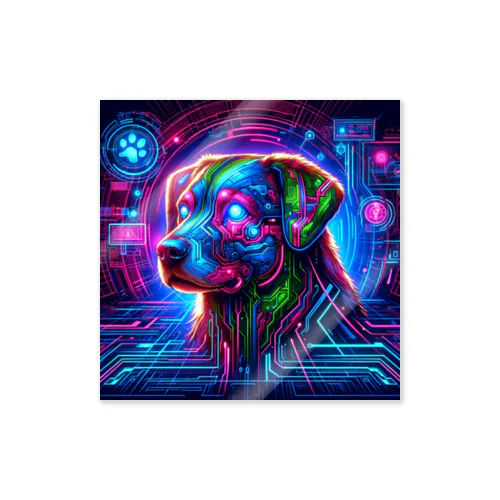 テクノな犬 Sticker