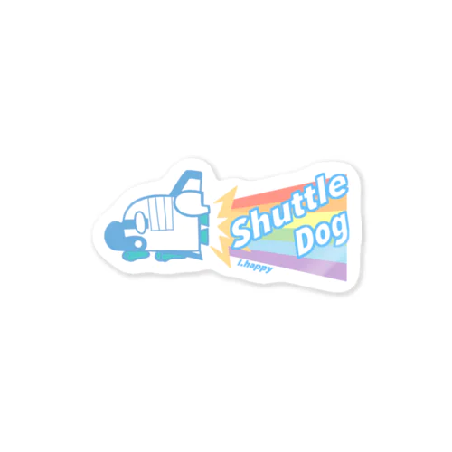 シャトルわんわんレインボージェット Sticker