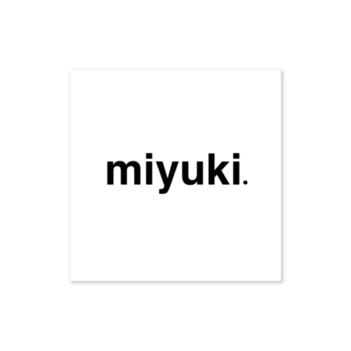 【miyuki】ゴシック体 Sticker