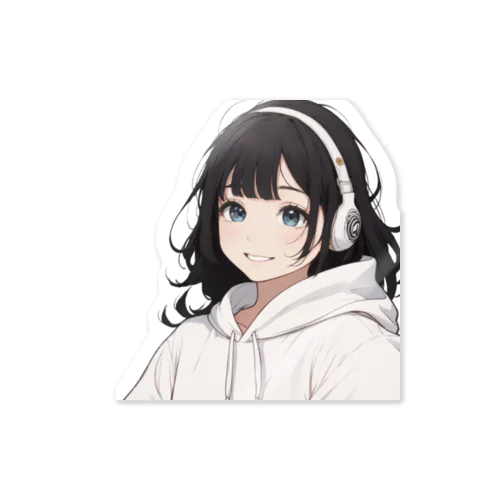 ヘッドホン女子 Sticker