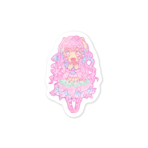 なないろ少女 ステッカー Sticker