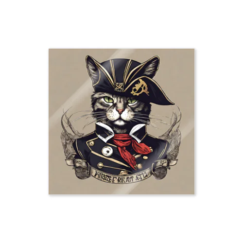 猫海賊団シリーズ★Duke船長 Sticker