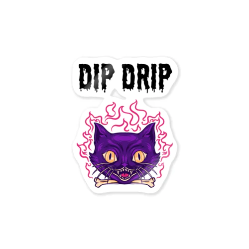 DIP DRIP "Angry Cat" Series Sticker