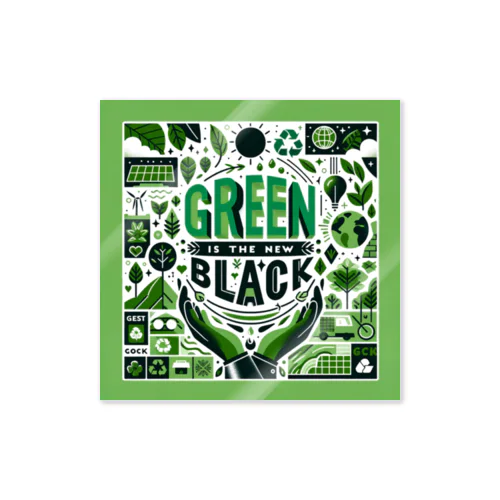 Green is the New Black ステッカー