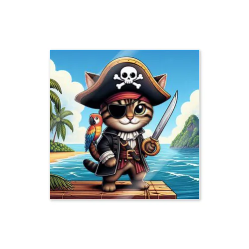 猫と海賊 ステッカー