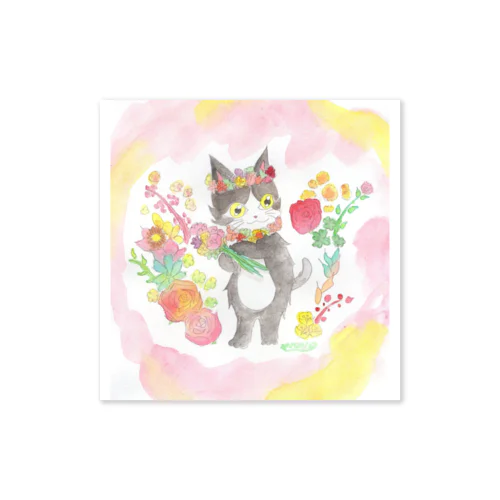 シュガーとお花 Sticker