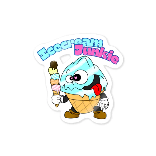 Icecream Junkie Sticker