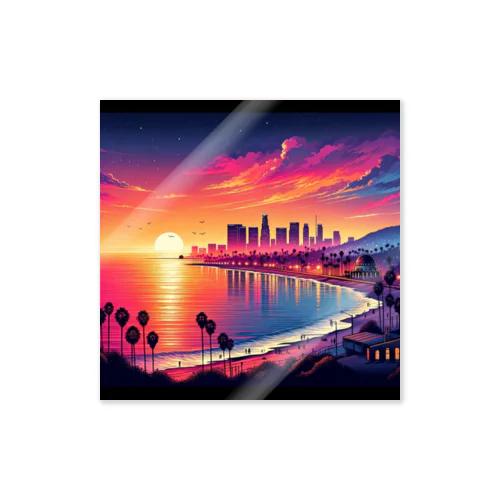 Sunset Beach City Sticker