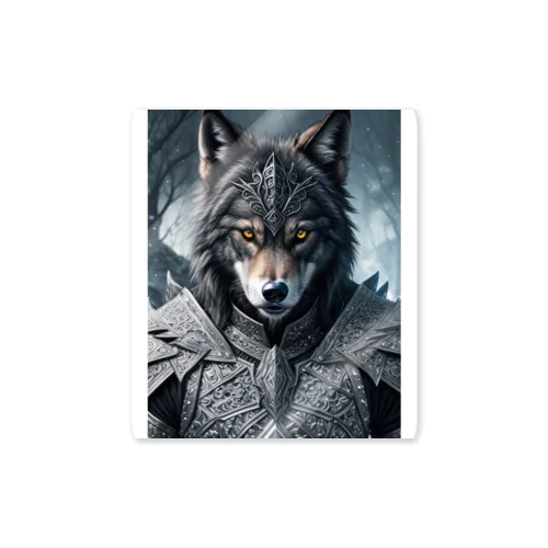 月夜の守り手 - 狼の守護神 ステッカー