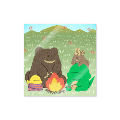 みんなで秋キャンプ Sticker