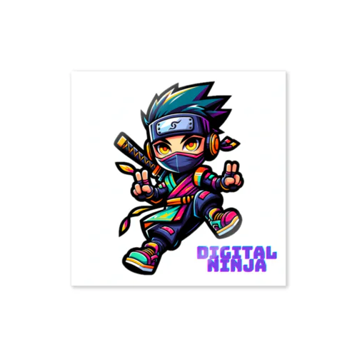 “Digital Ninja” ロゴ付き ステッカー