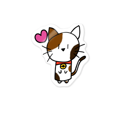 ねこ日和（ぶち猫） Sticker