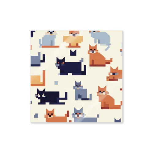 猫の群れ Sticker