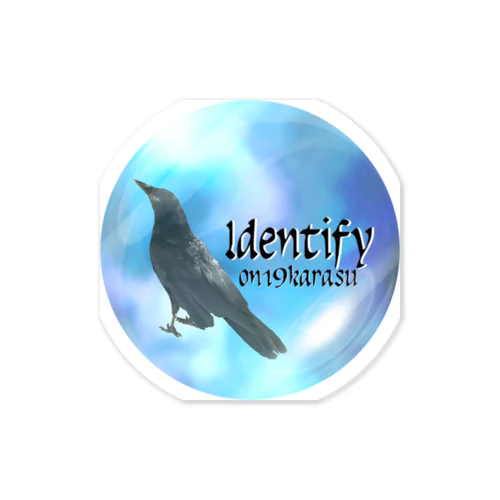 Identify Crow☆カラスのタビ Sticker