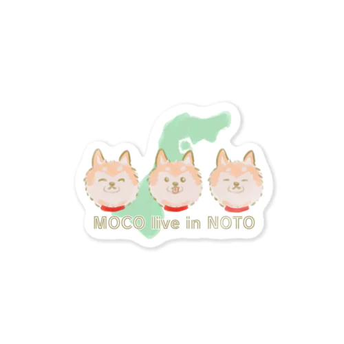 チャリティーもこ live in NOTOイラスト Sticker