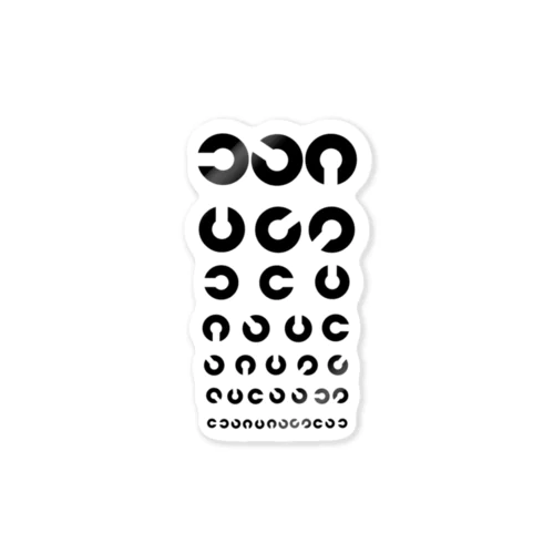 視力検査デザイン Sticker